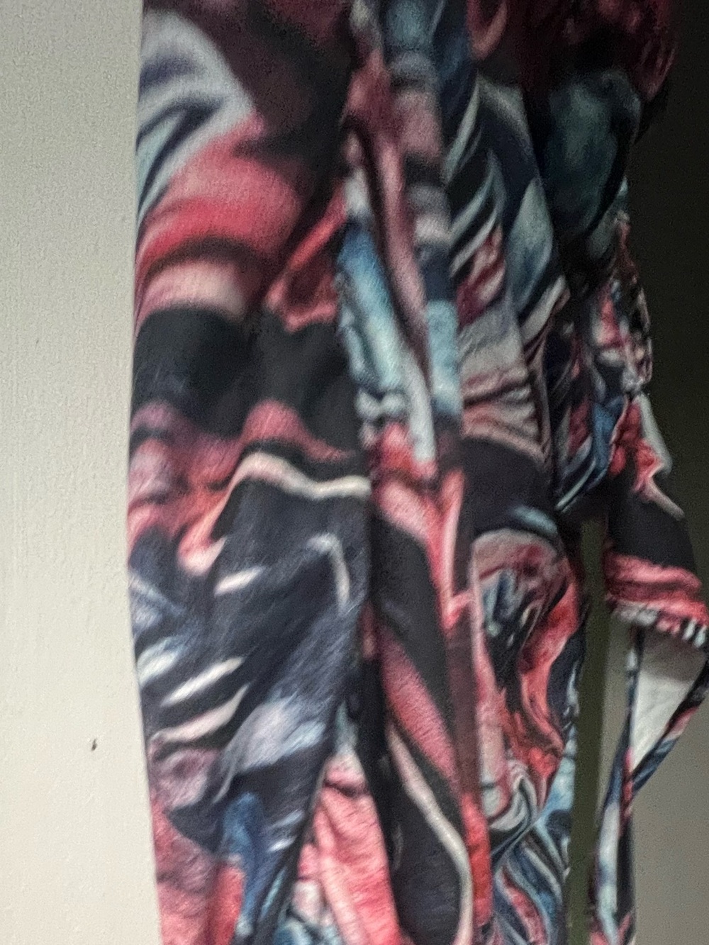 SHEIN Pink, Navy & Black Swirl Mini Dress